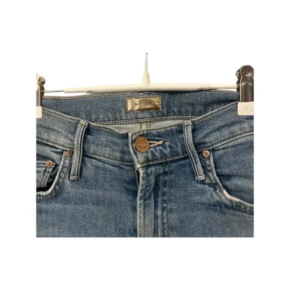 Mother The Insider Crop Step Fray Jeans size 23 - Picture 6 of 7